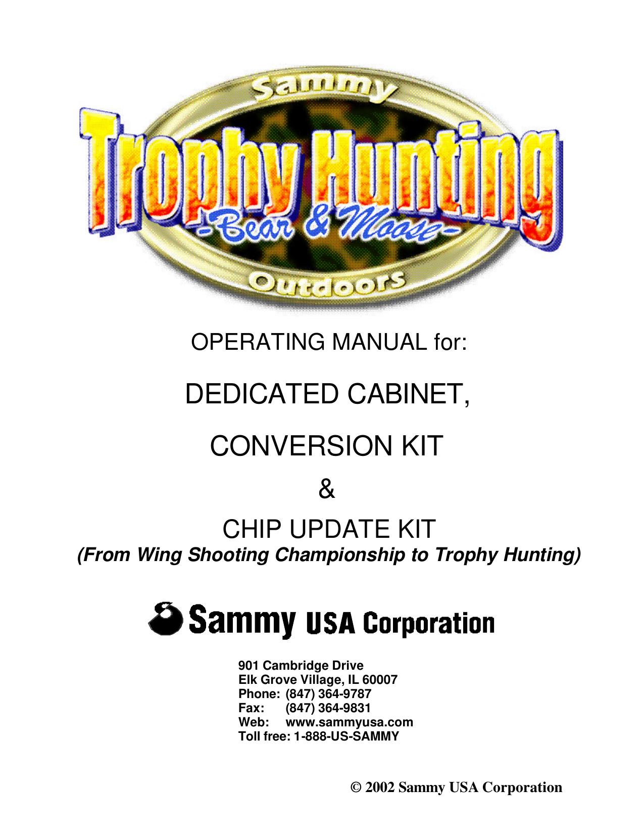 042302 Trophy Hunting Dedicated, KIT and Chip update Manual.pub