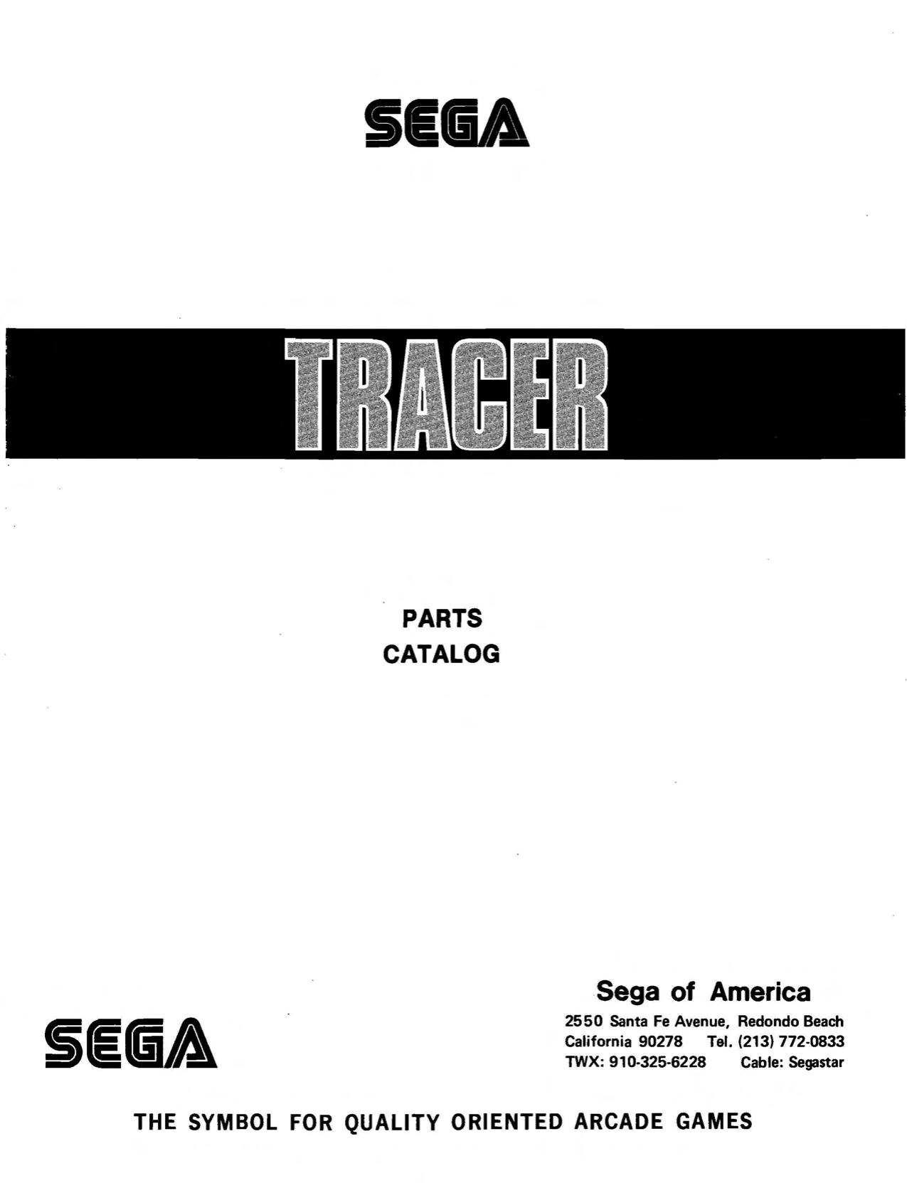 Tracer Parts Catalog