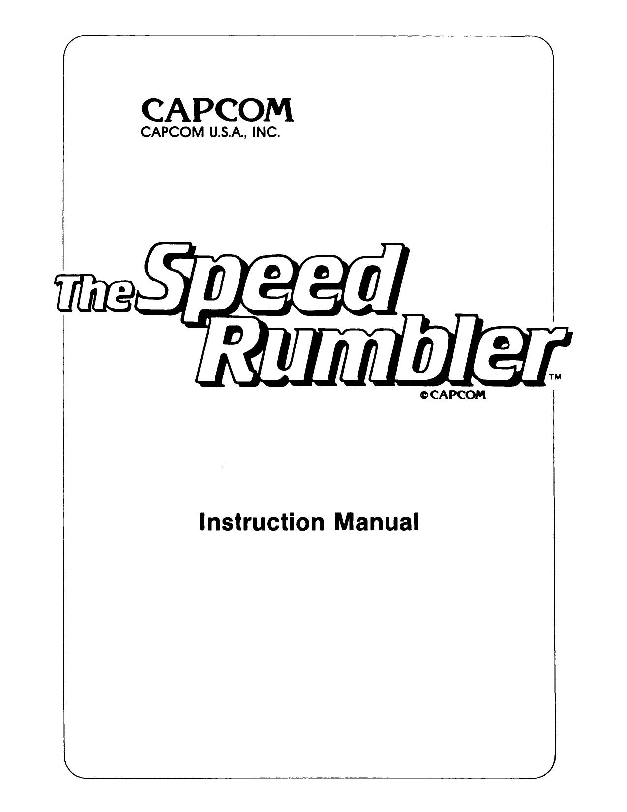 The Speed Rumbler (Instructions) (U)