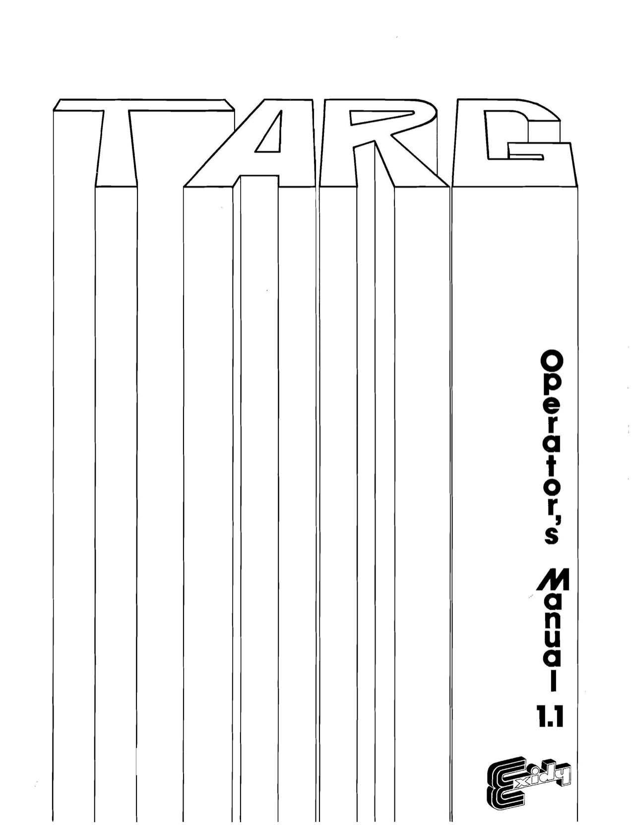 Targ Operators Manual V1.1