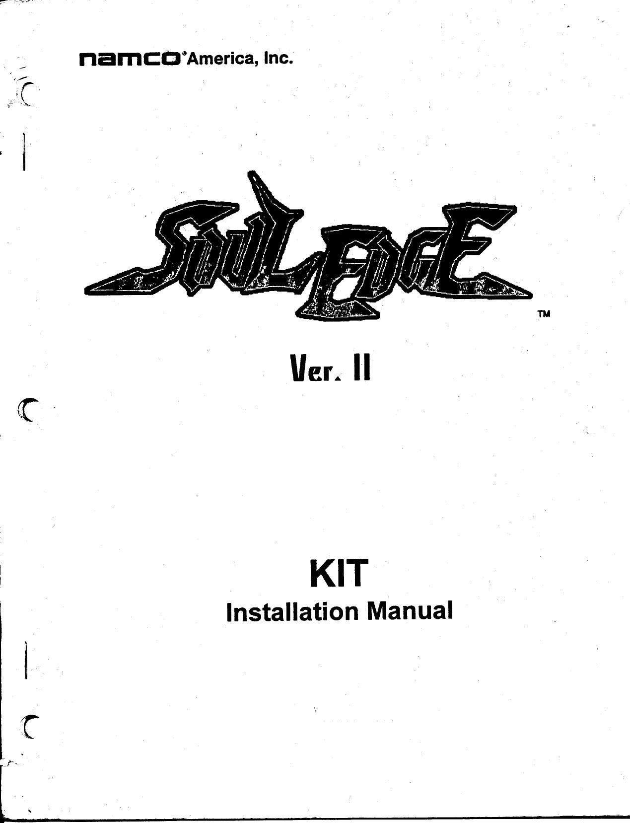 Soul Edge (Ver. II) (Conversion Kit Installation) (U)