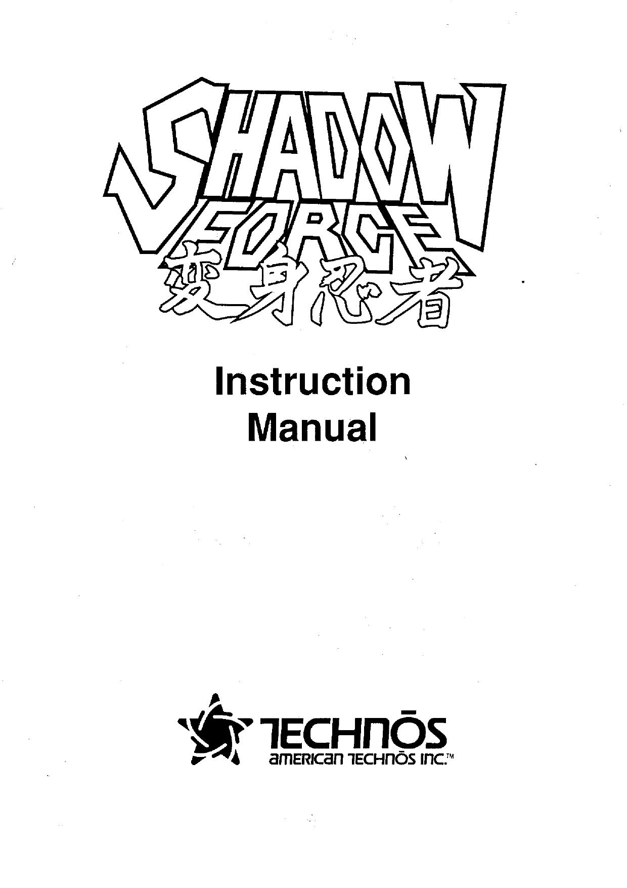 Shadow Force - Henshin Ninja Manual