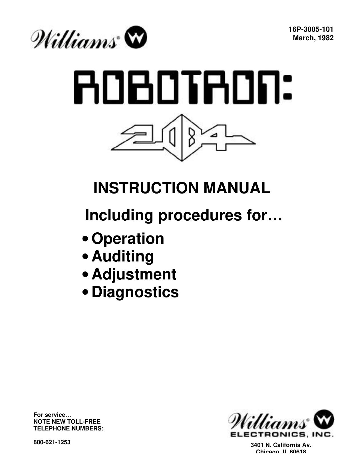 Robotron (Mar 82) (Instructions) (U)