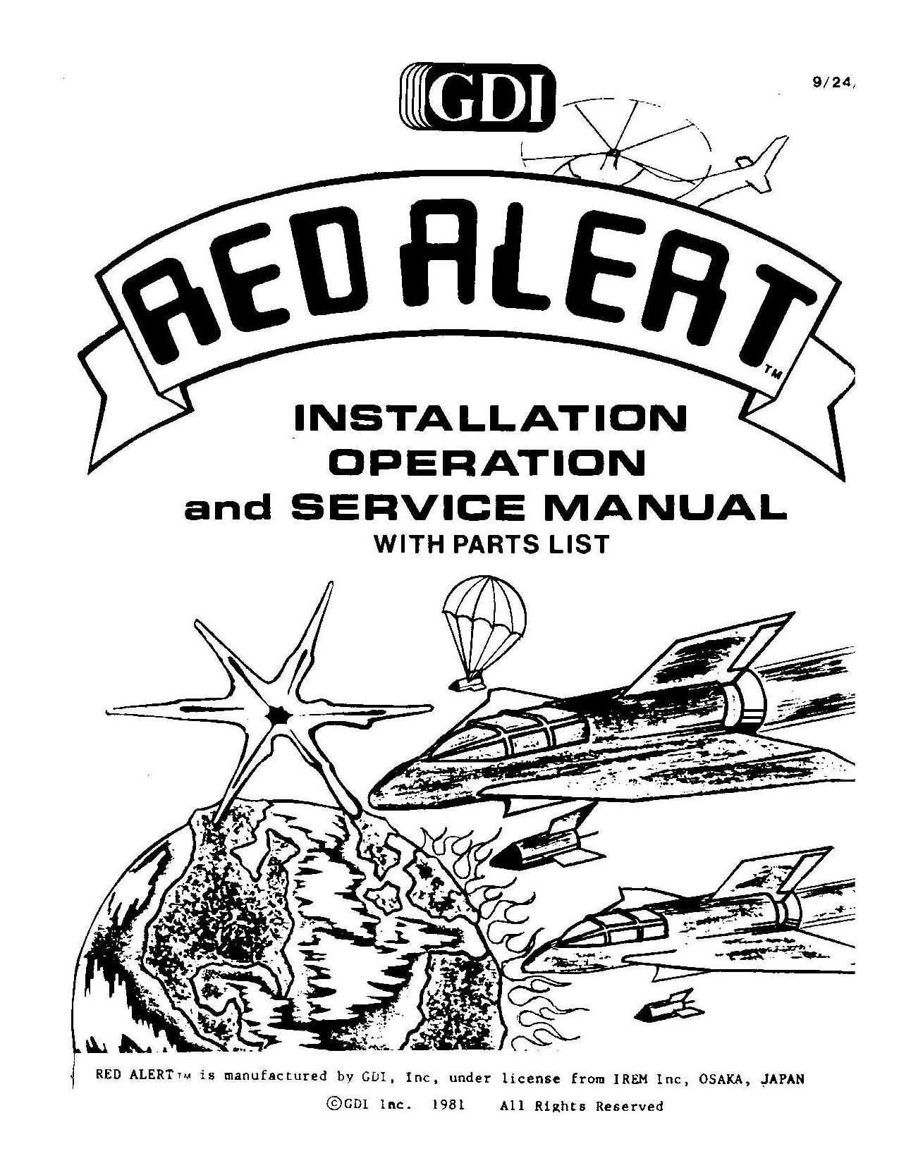 Red Alert (Install-Op-Serv-Parts) (U)