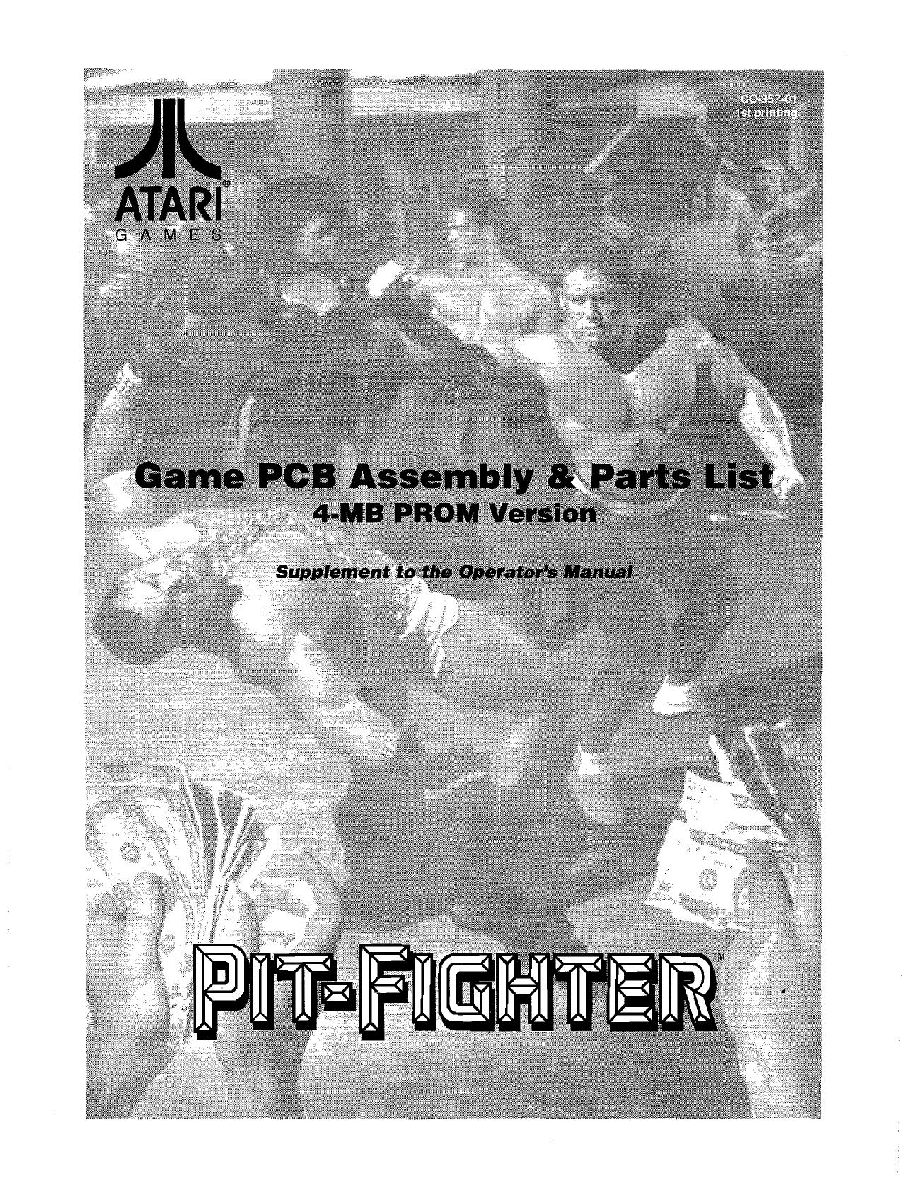 Pit-Fighter CO-357-01 1st Printing