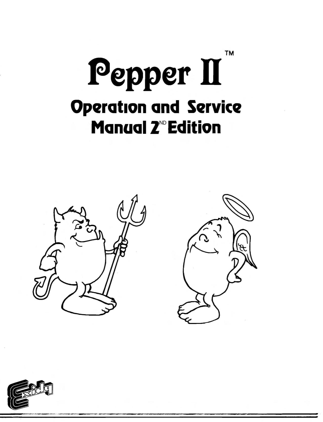 Pepper II Operation and Service Manual 2nd Edition