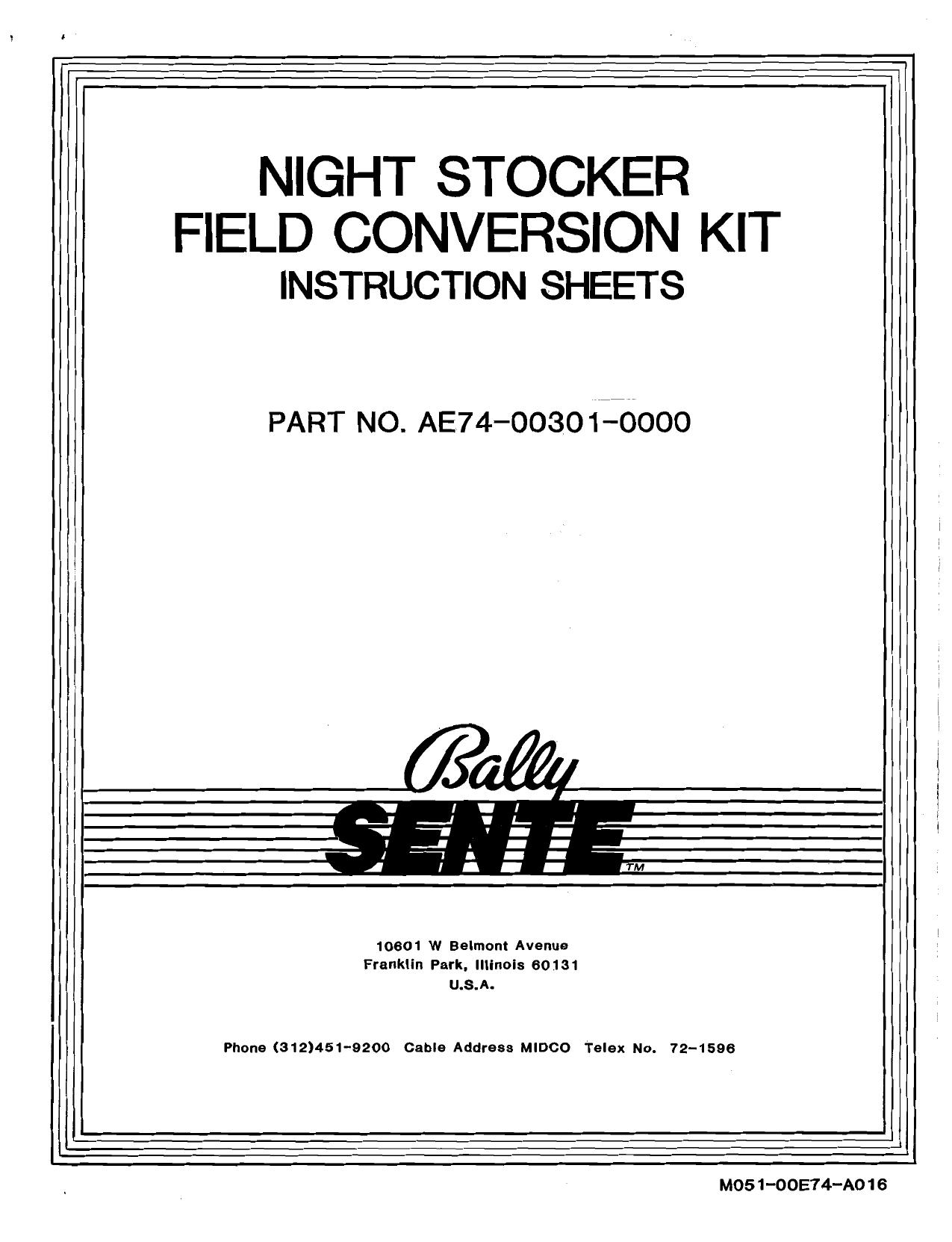 Night Stocker Field Conversion Kit