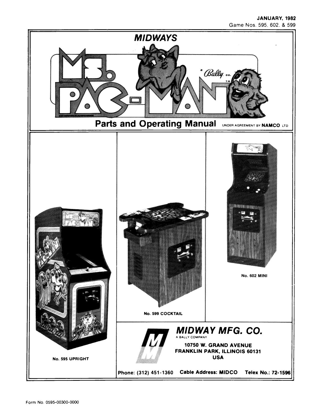 Ms. Pac-Man (Parts & Operating) (U)