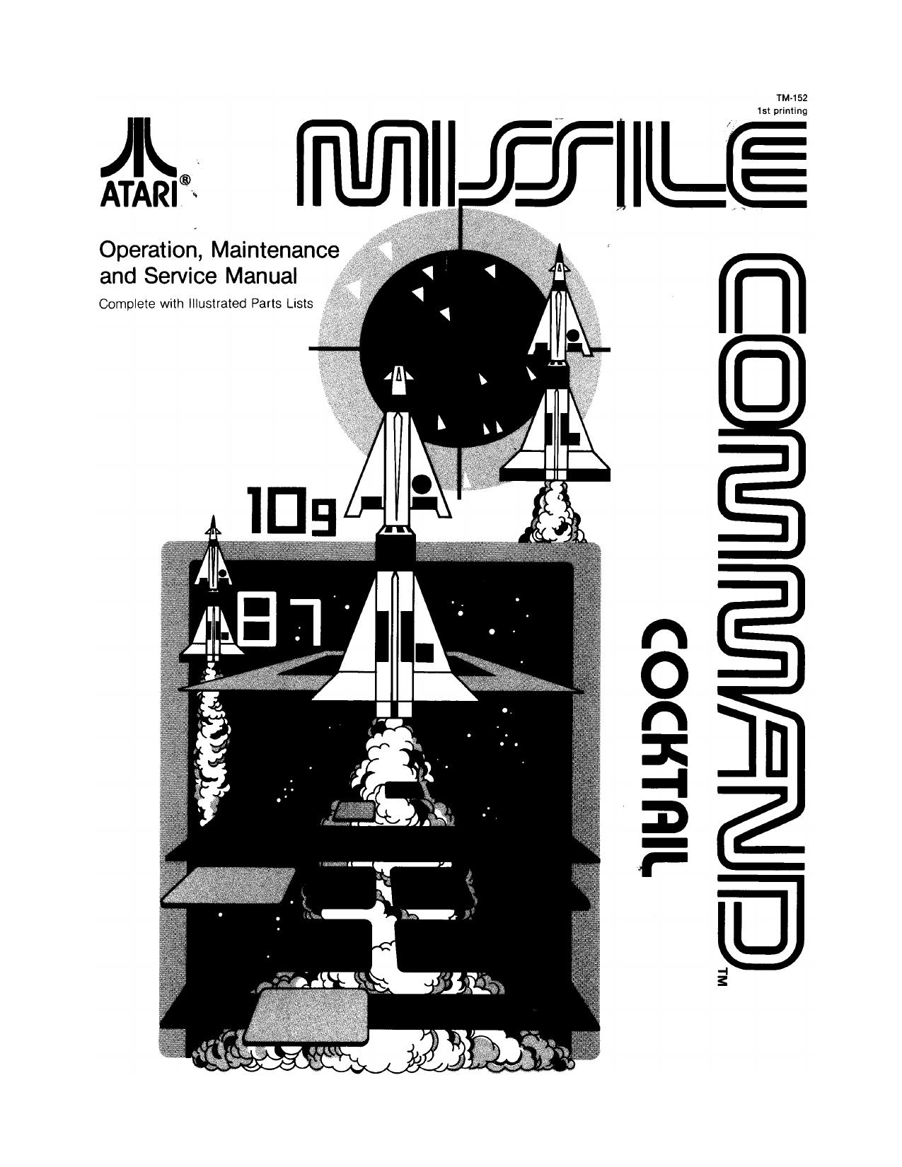 Missile Command Cocktail TM-152 1st Printing