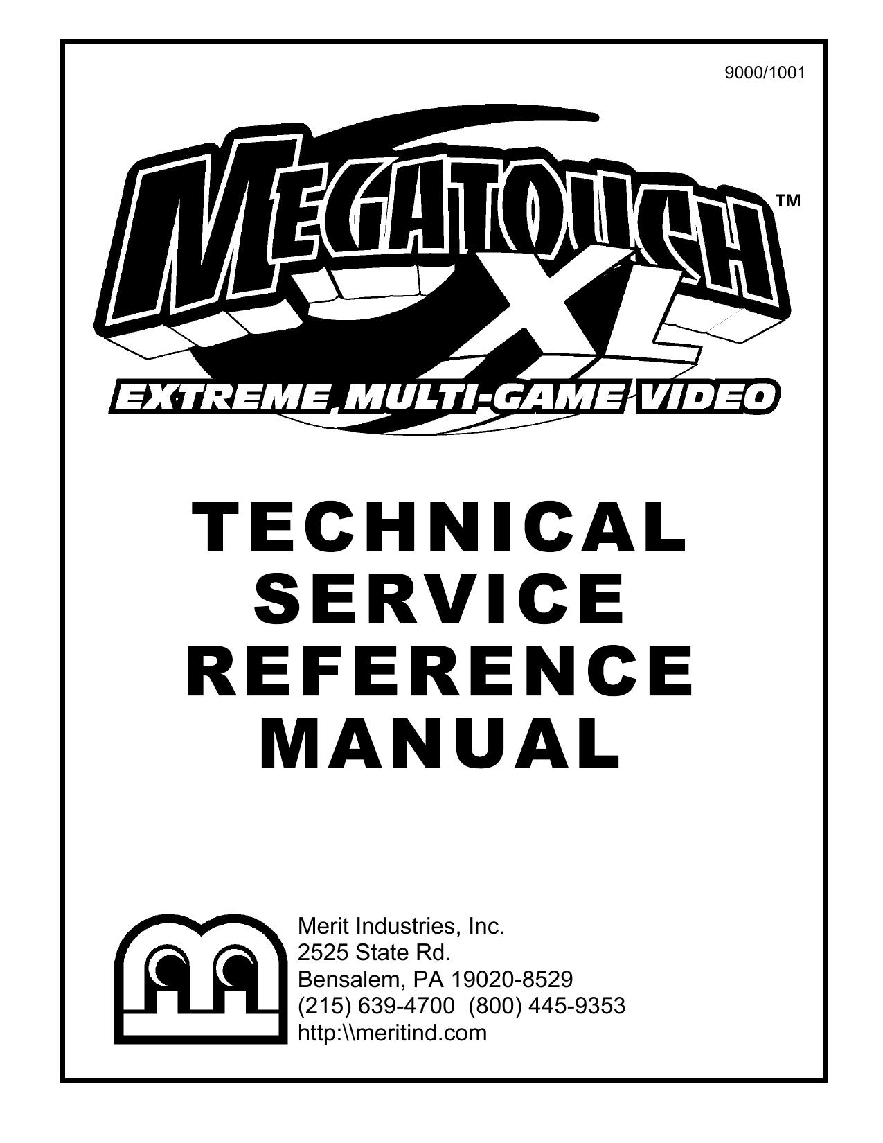 Microsoft Word - Megatouch XL Technical Reference Manual.doc