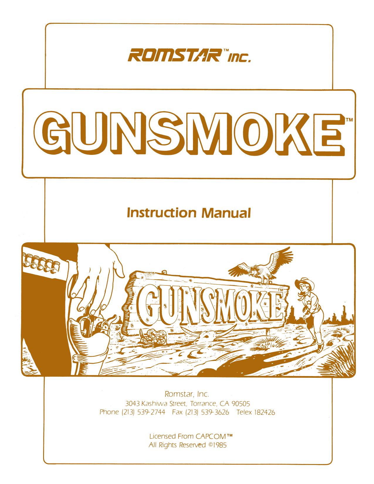 Gunsmoke (Instructions) (U)