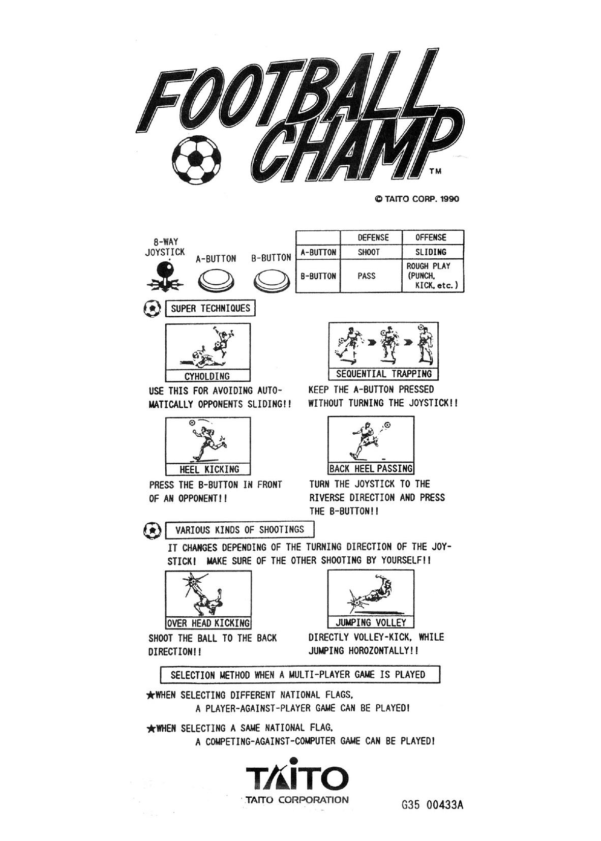 Football Champ (Gameplay Ins. Dip & Pin) (U)