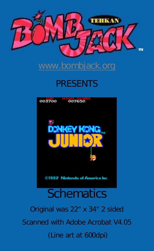 Donkey Kong JR Schematics
