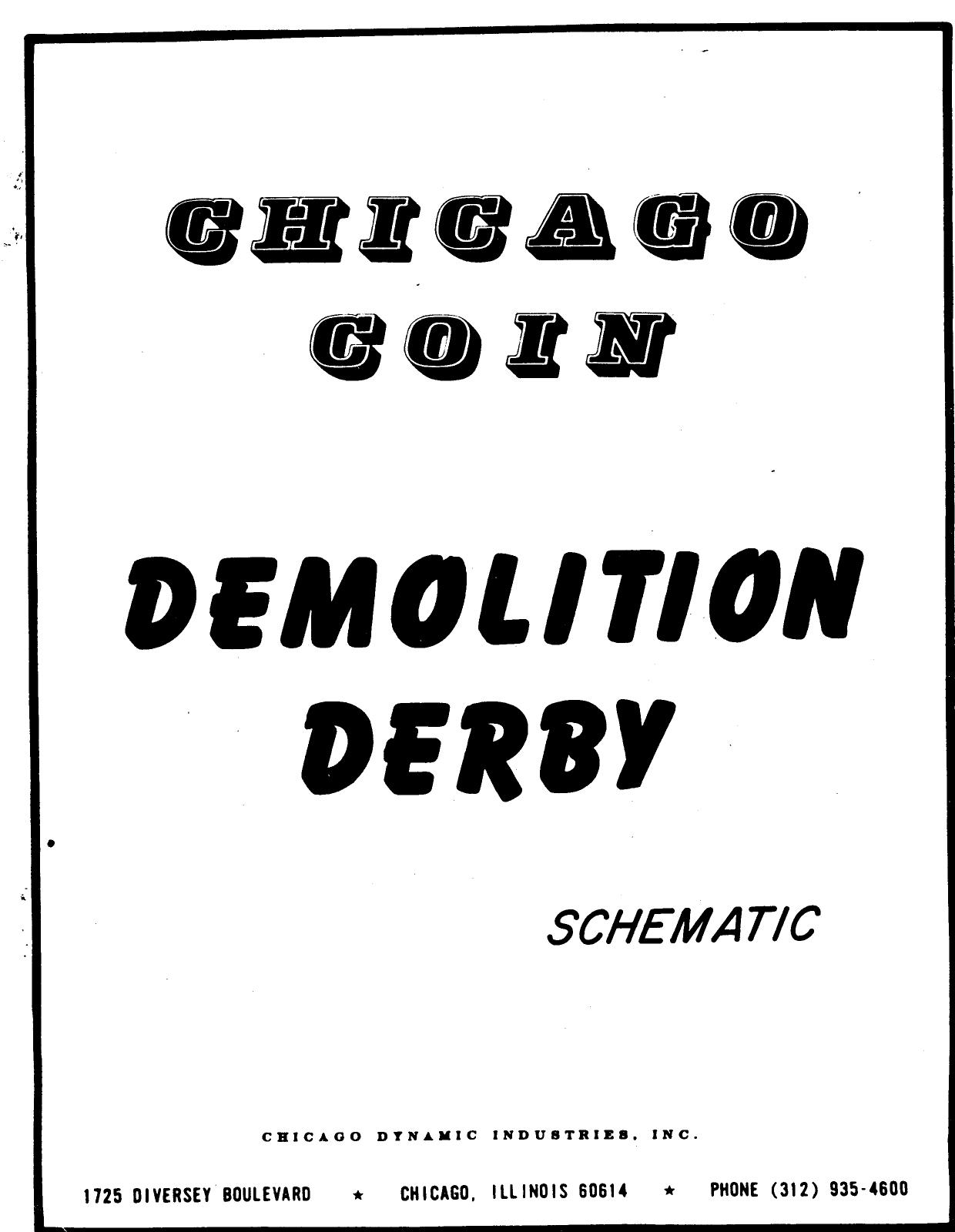 Demolition Derby (Schematics) (U)