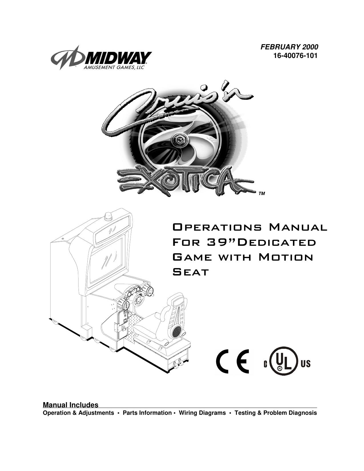Cruis'n Exotica (39in Motion Seat) (Operations) (U)