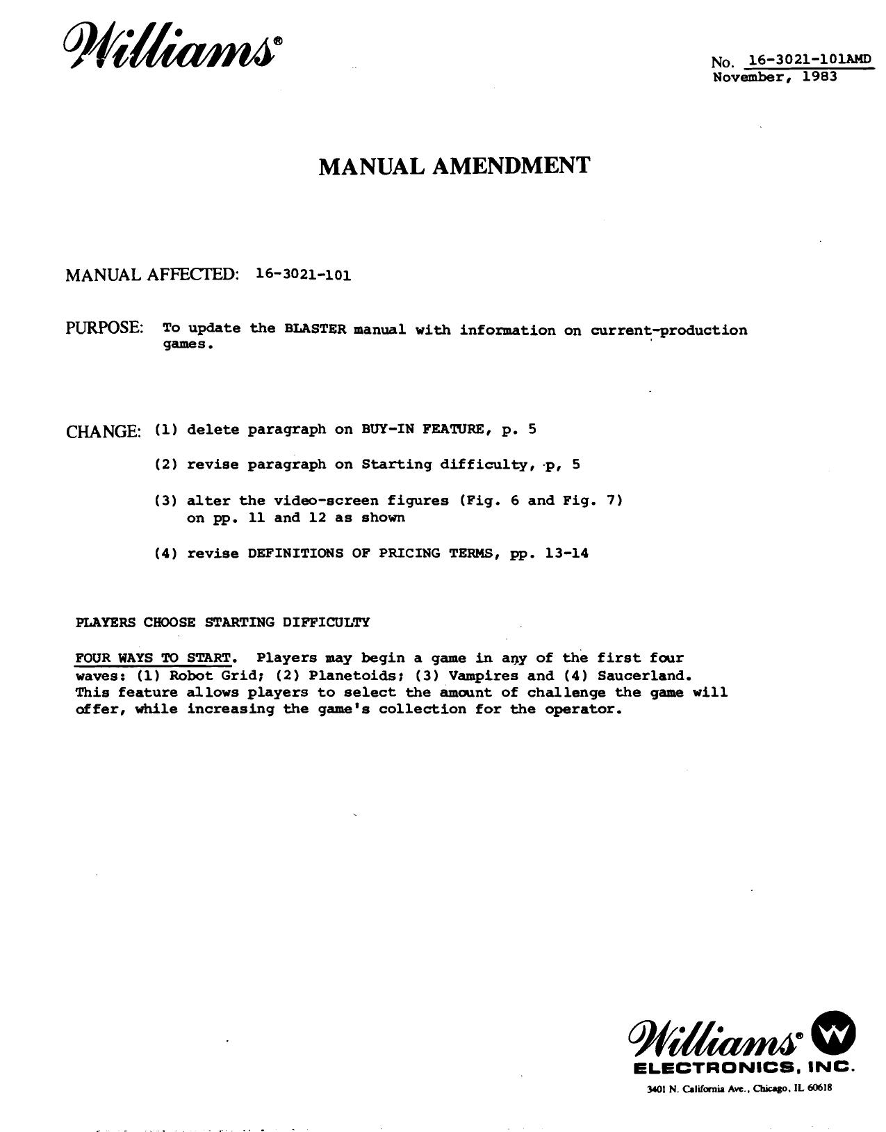 Blaster Manal Amendment