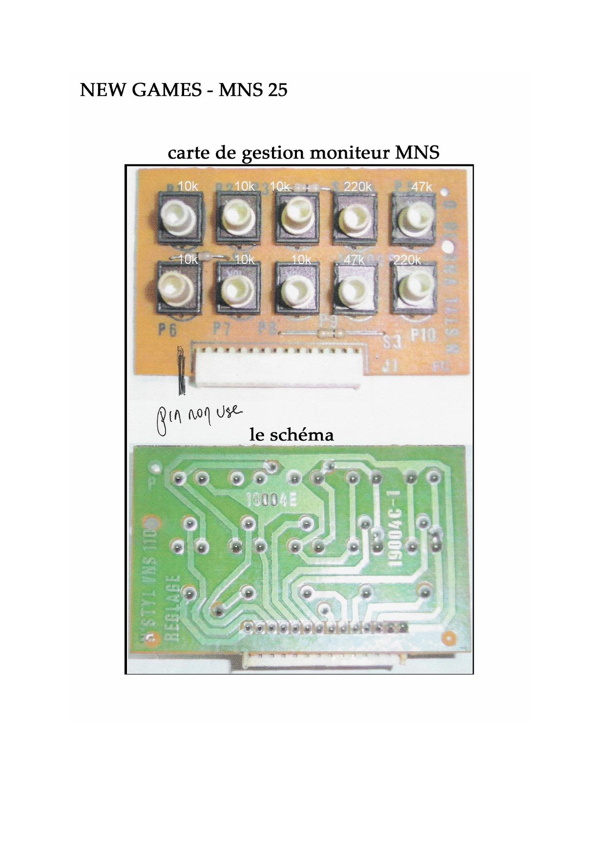 vns monitor plate pinout