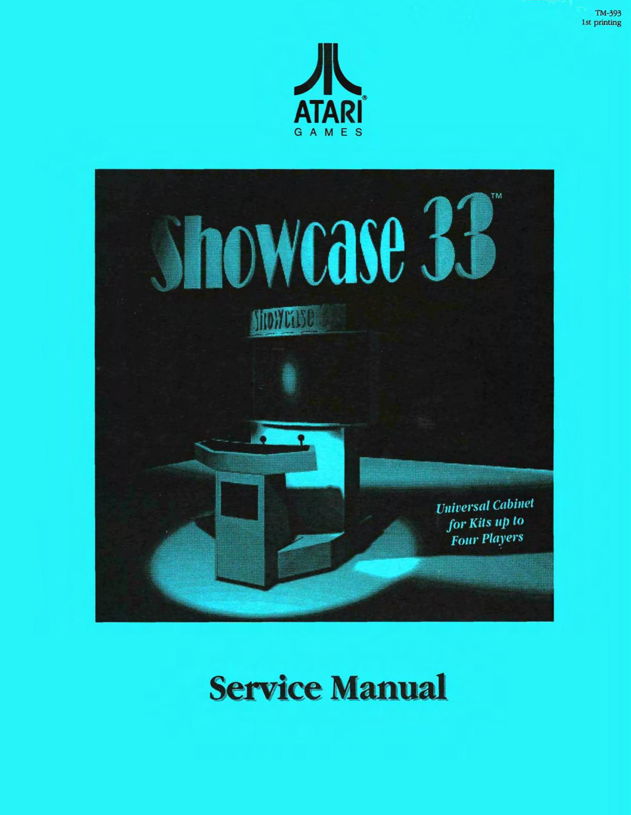 Atari Showcase 33in TM-393 1st Printing