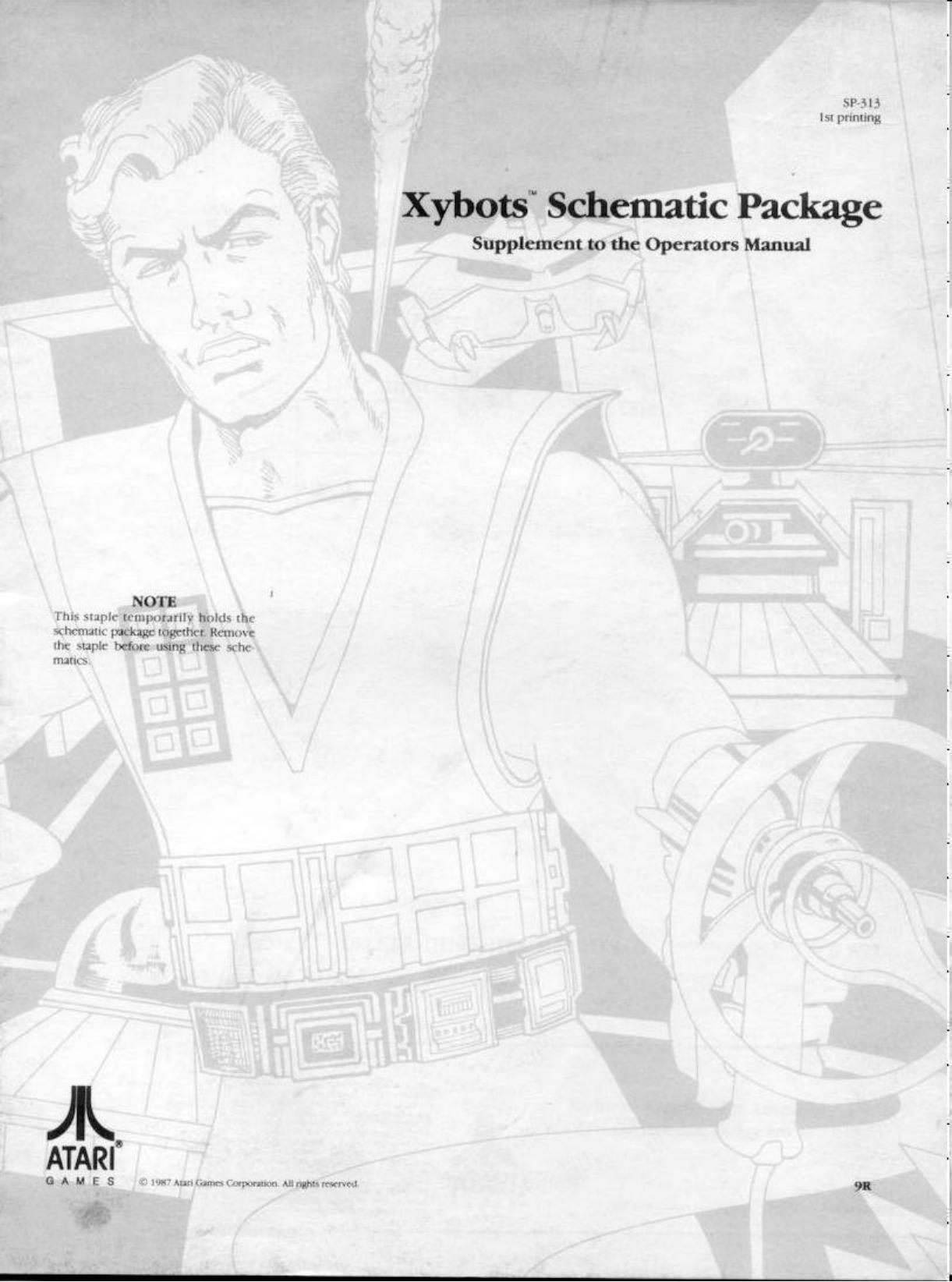 Xybots (SP-313 1st Printing) (Schematic Package) (U)
