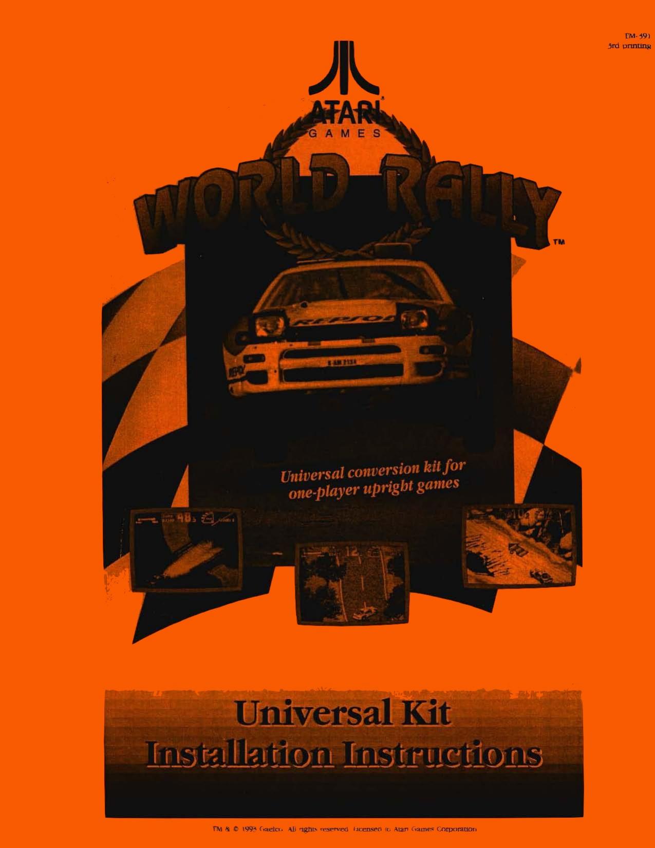 World Rally Kit TM-391 3rd Printing