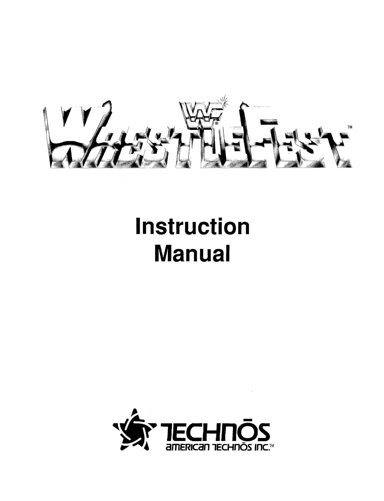 WWF Westlefest Instruction Manual
