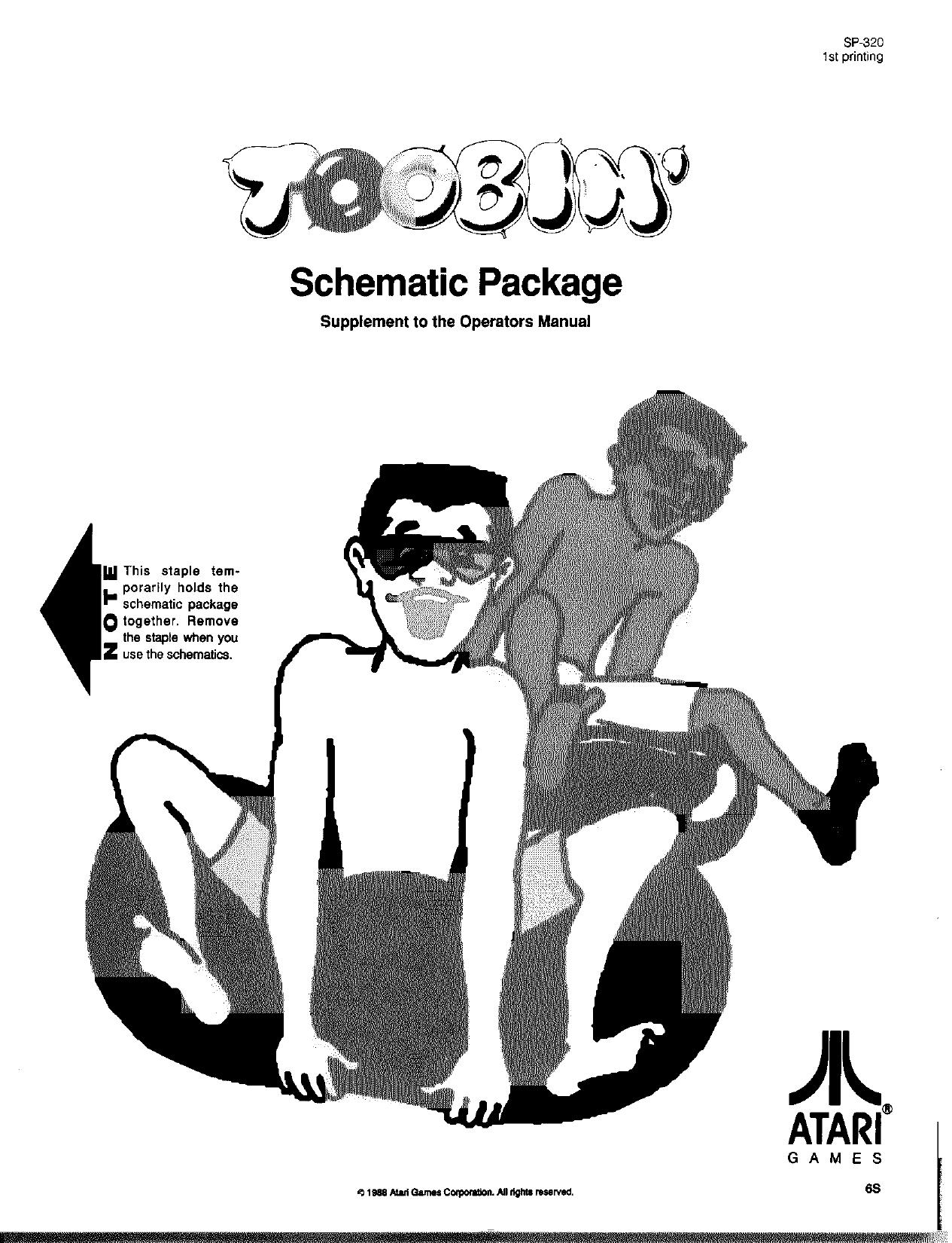 Toobin (SP-320 1st Printing) (Schematic Package) (U)