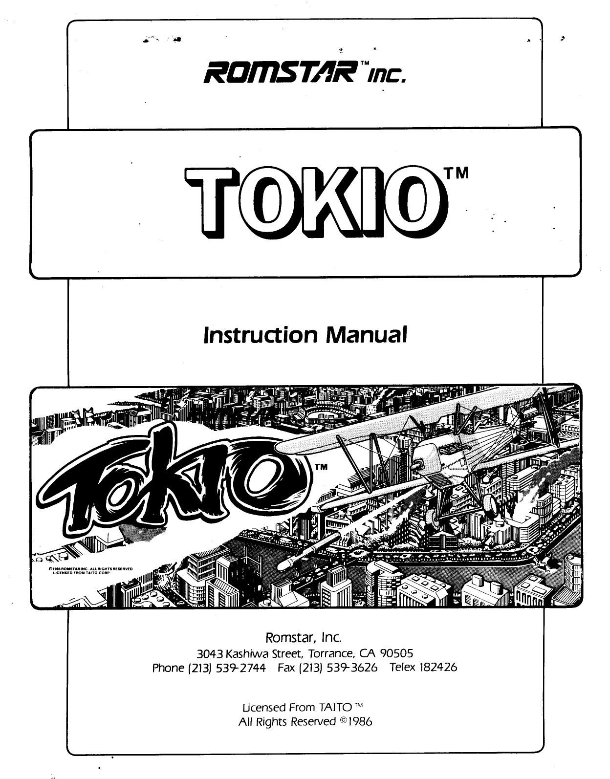 Tokio (Instructions) (U)