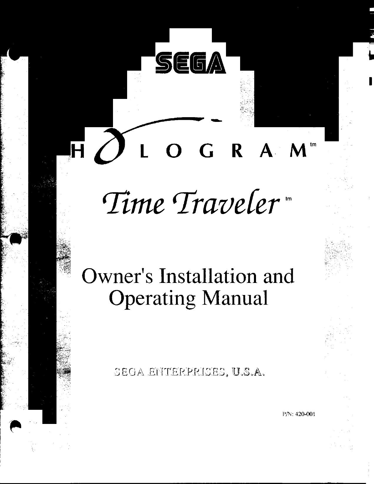 Time Traveler (Owner's Install & Operating) (U)