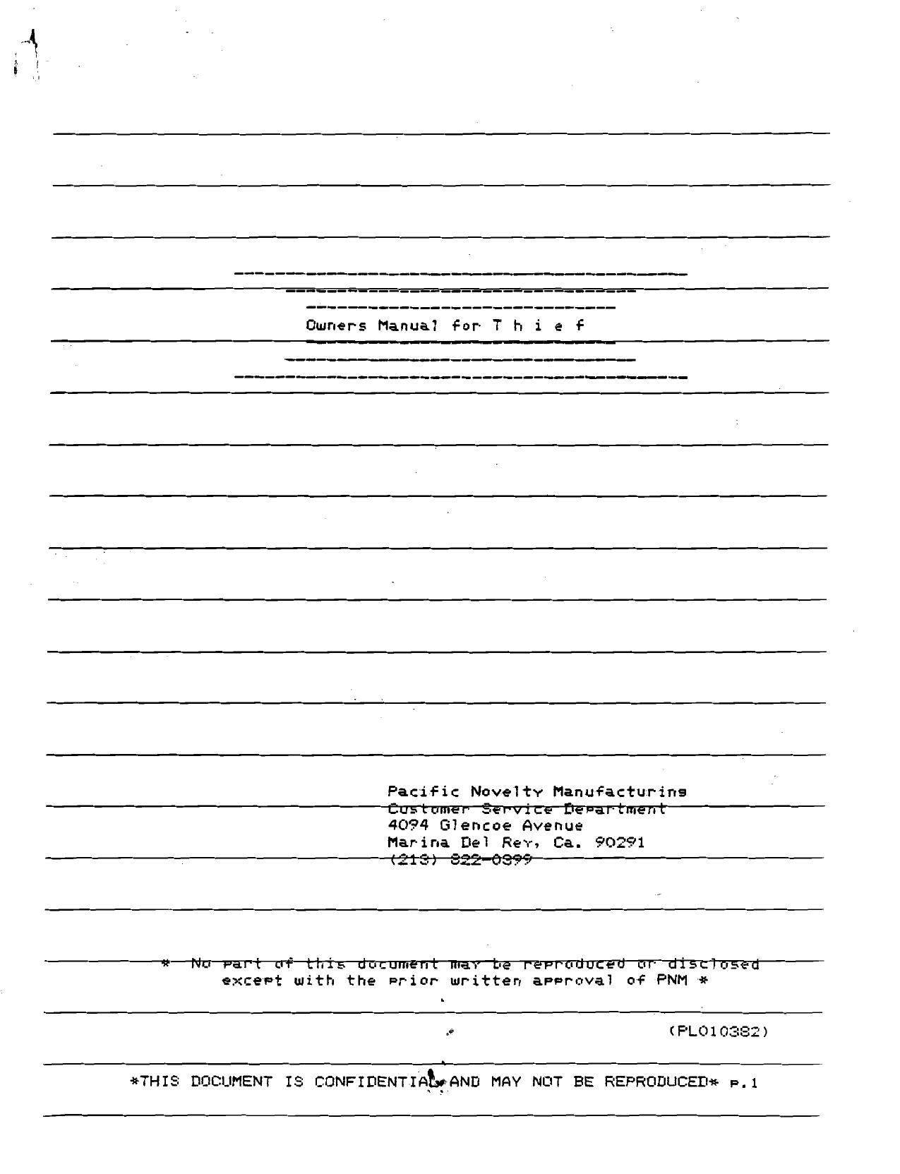 Thief (Pacific Novelty)