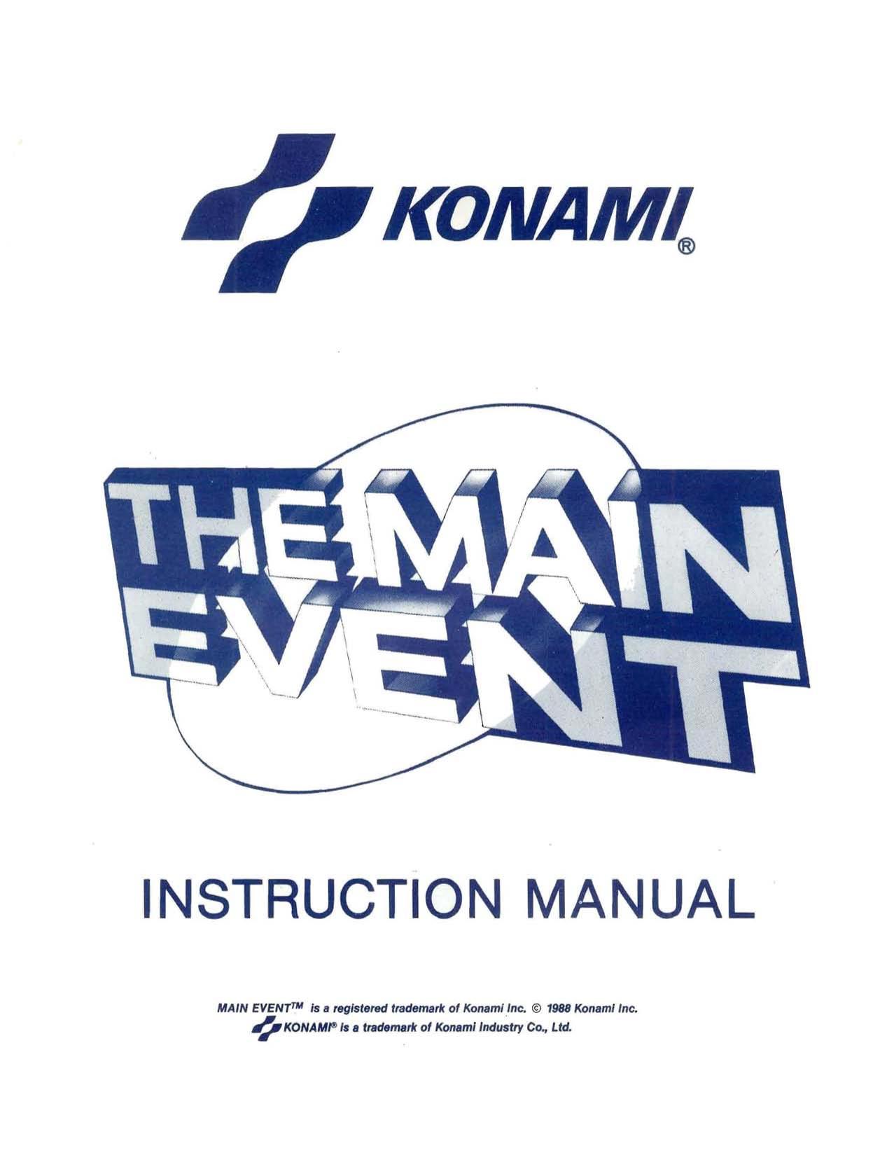 The Main Event Instruction Manual