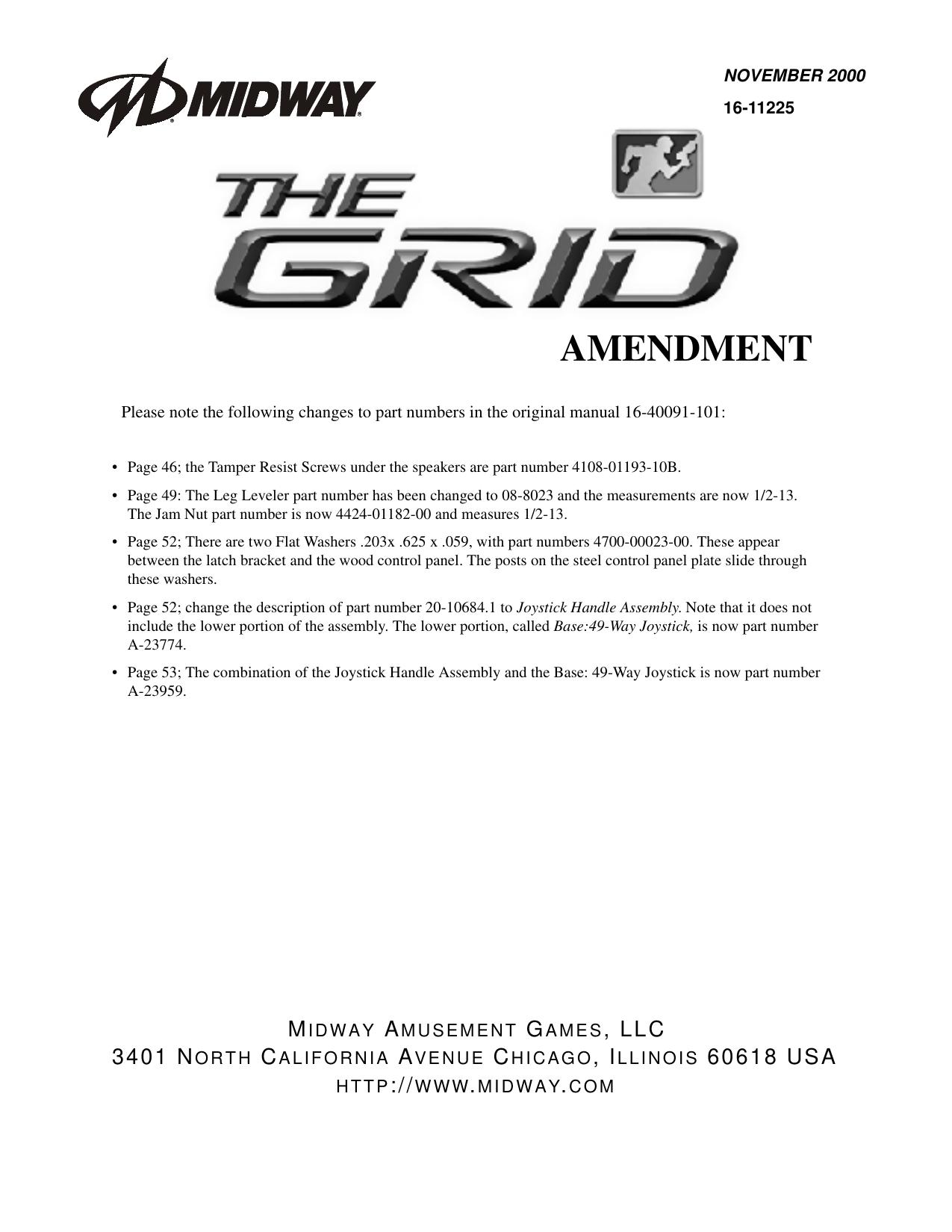 The Grid (Amendment) (U)
