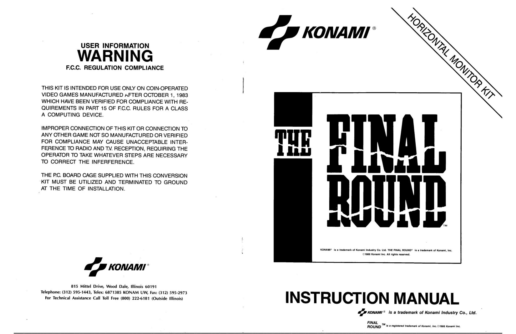 The Final Round (Instructons) (U)