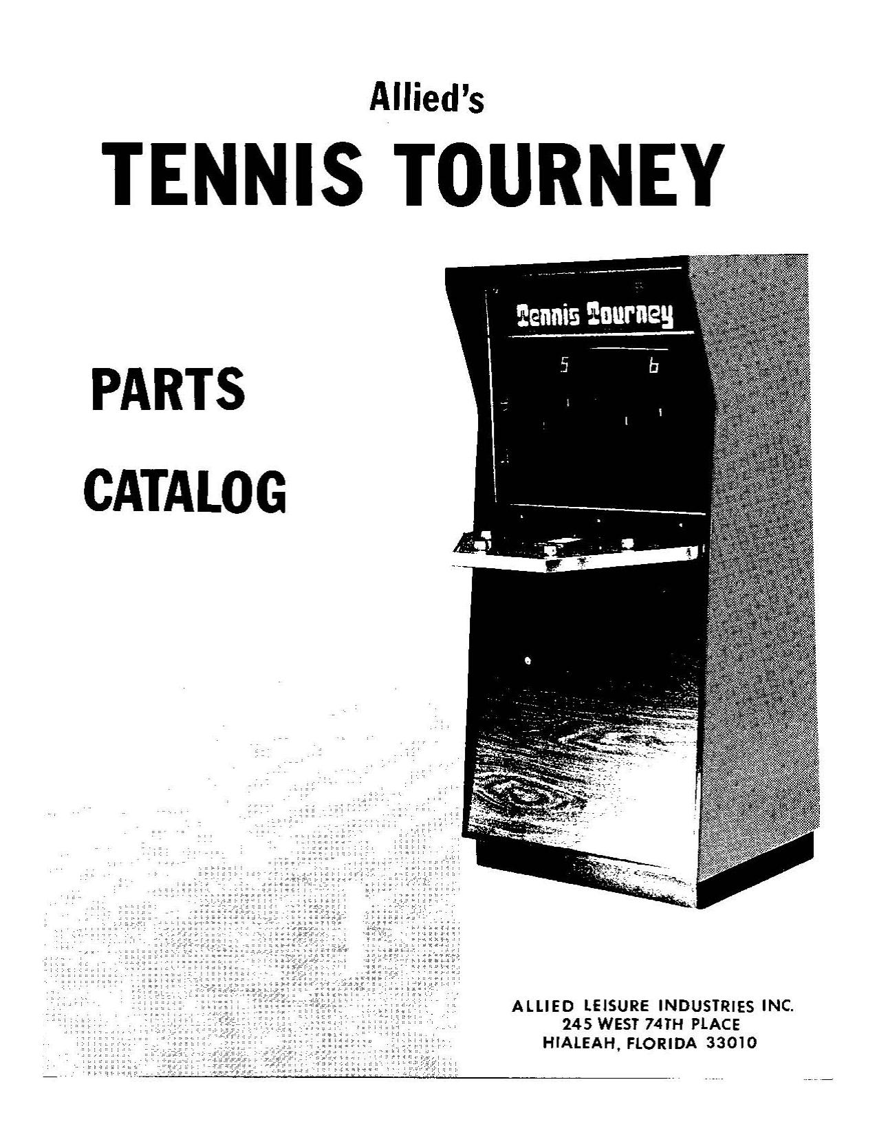 Tennis Tourney (Parts Catalog) (U)