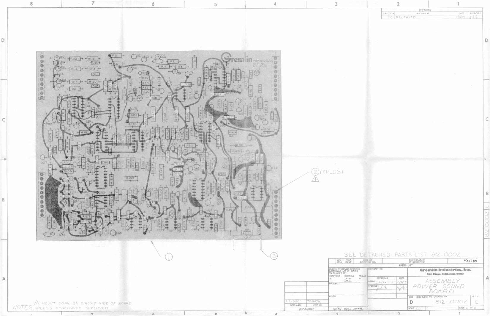 TenPin Sound Board (812-0002 Rev C 6 of 8)