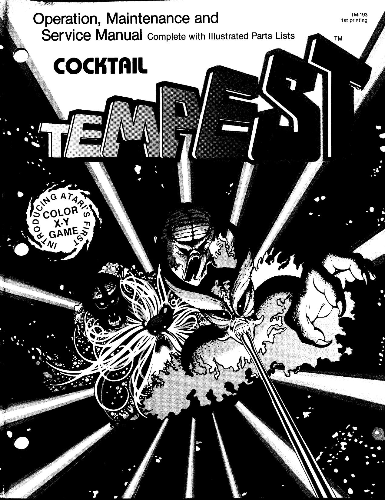 Tempest (Cocktail TM-193 1st Printing) (Op-Maint-Serv-Parts) (U)