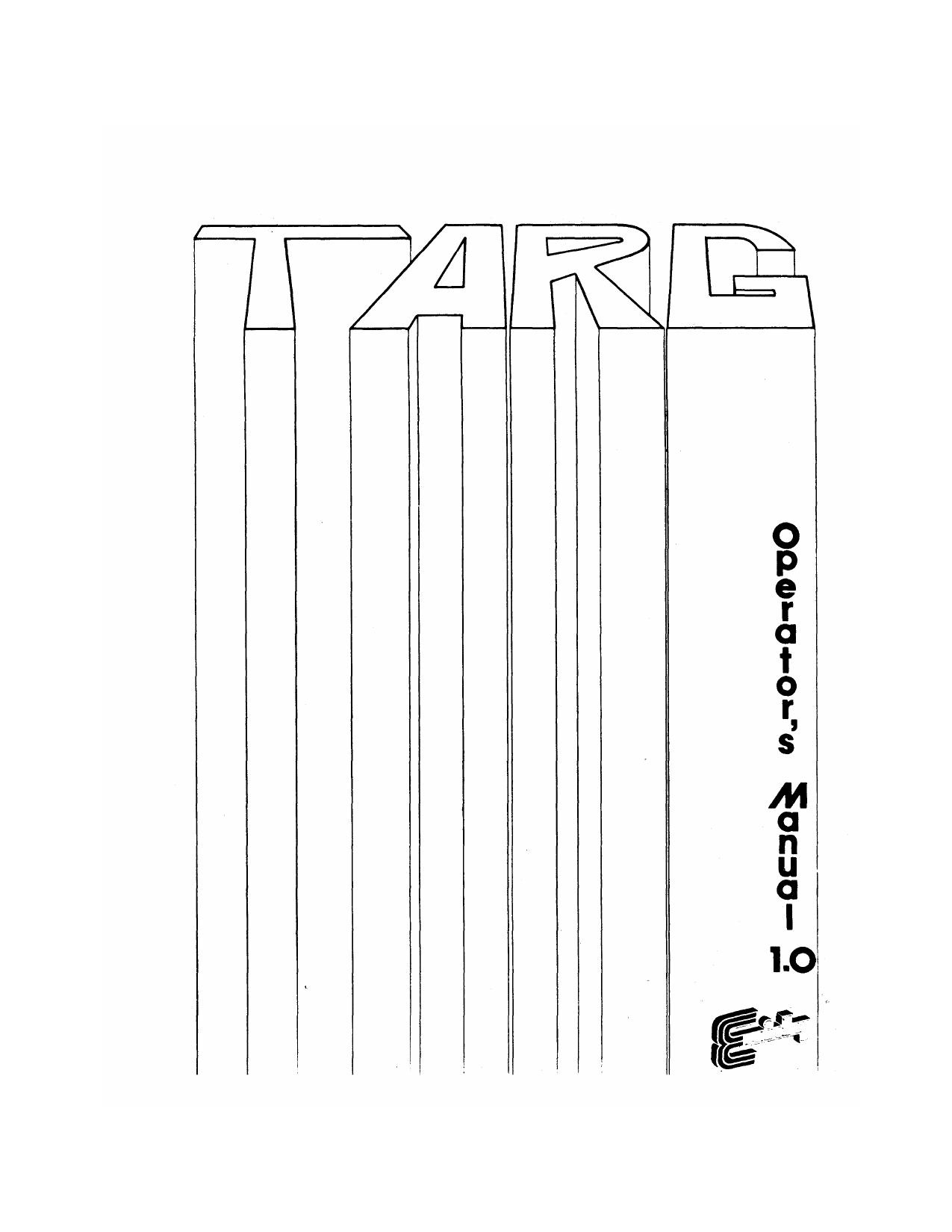 Targ Operators Manual V1.0
