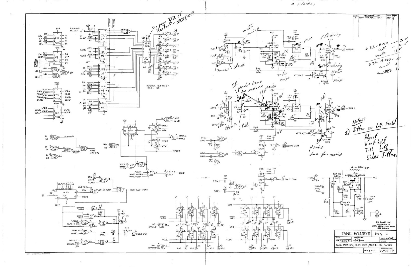 Tank TM-10 Board II Schematics Rev.F