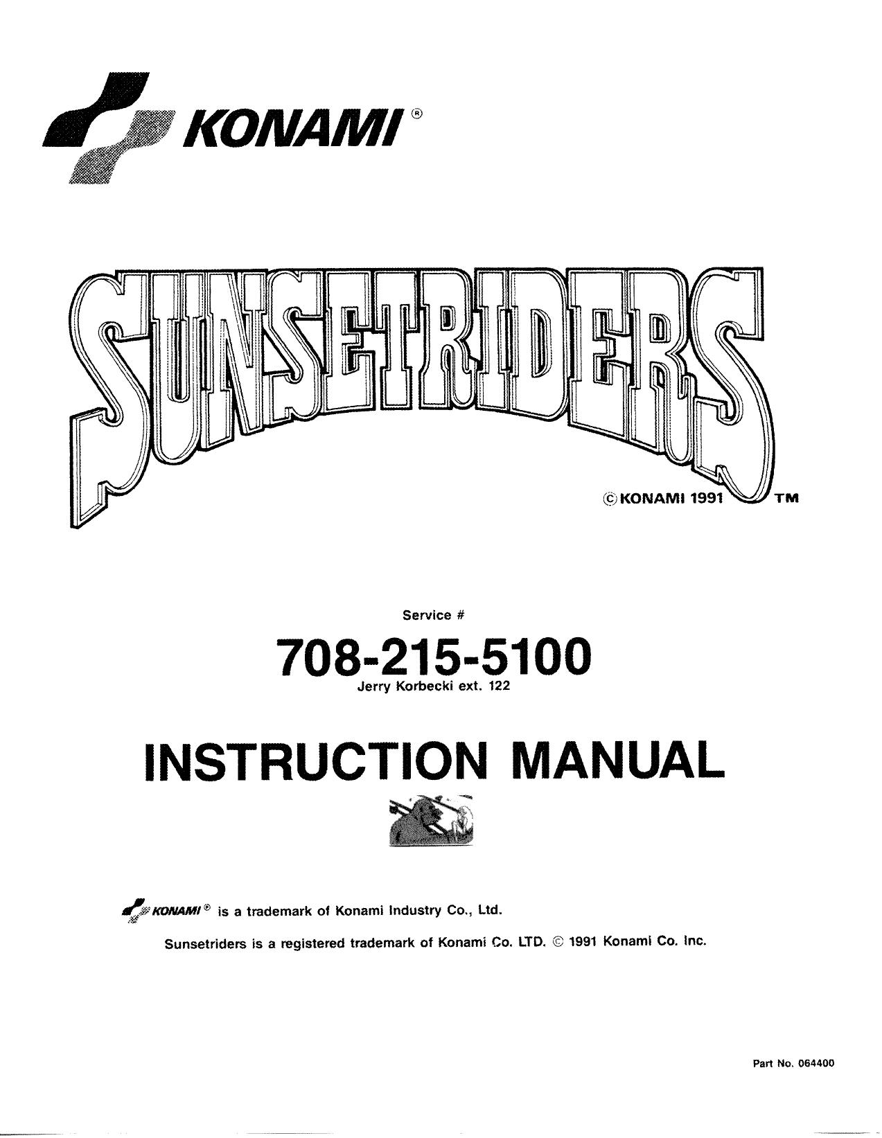 SunsetRiders Manual