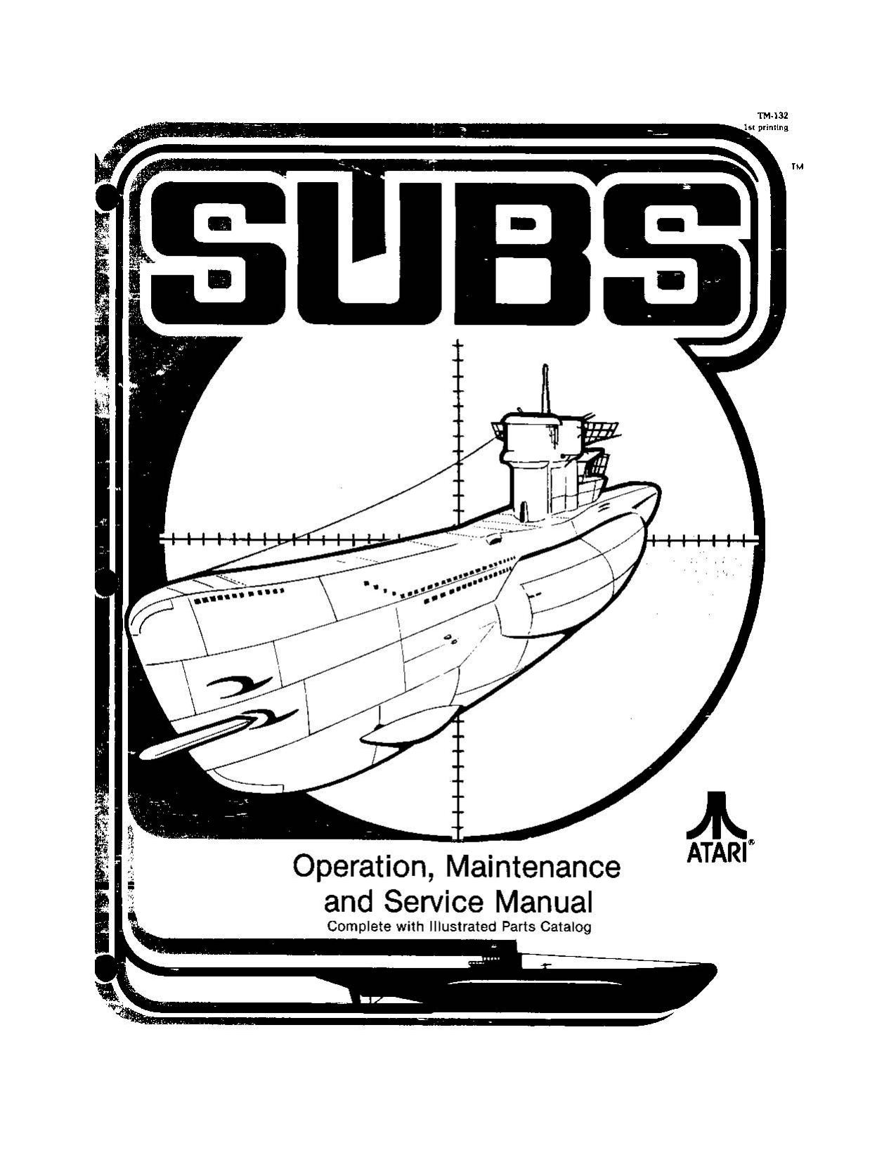 Subs (TM-132 1st Printing) (Op-Maint-Serv-Parts) (U)