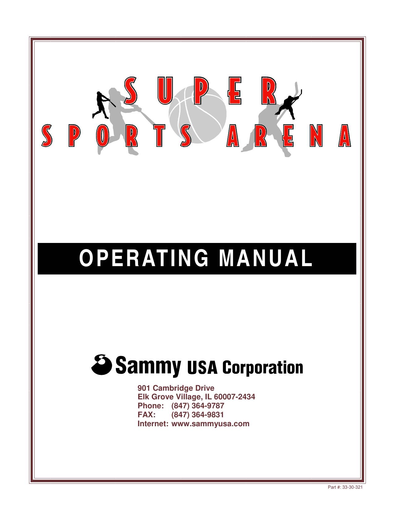 SSA Operating Manual USA (Jackpot soultion EP-ROM version) 091099