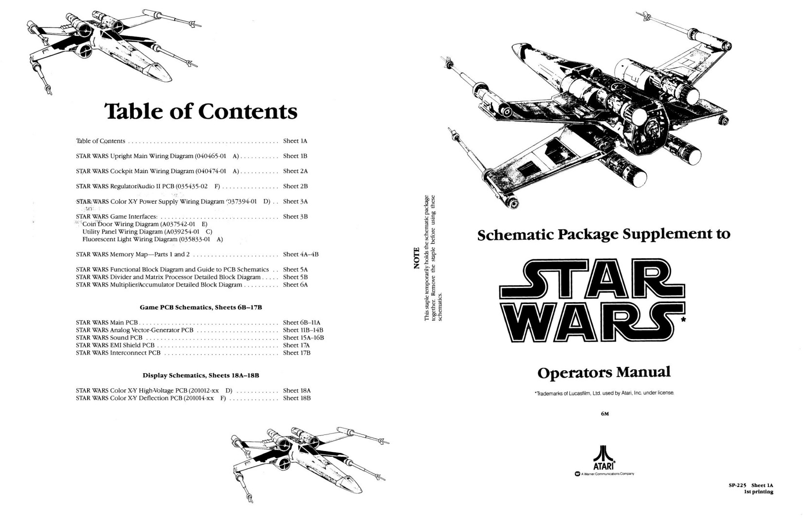 Star Wars SP-225 1st Printing