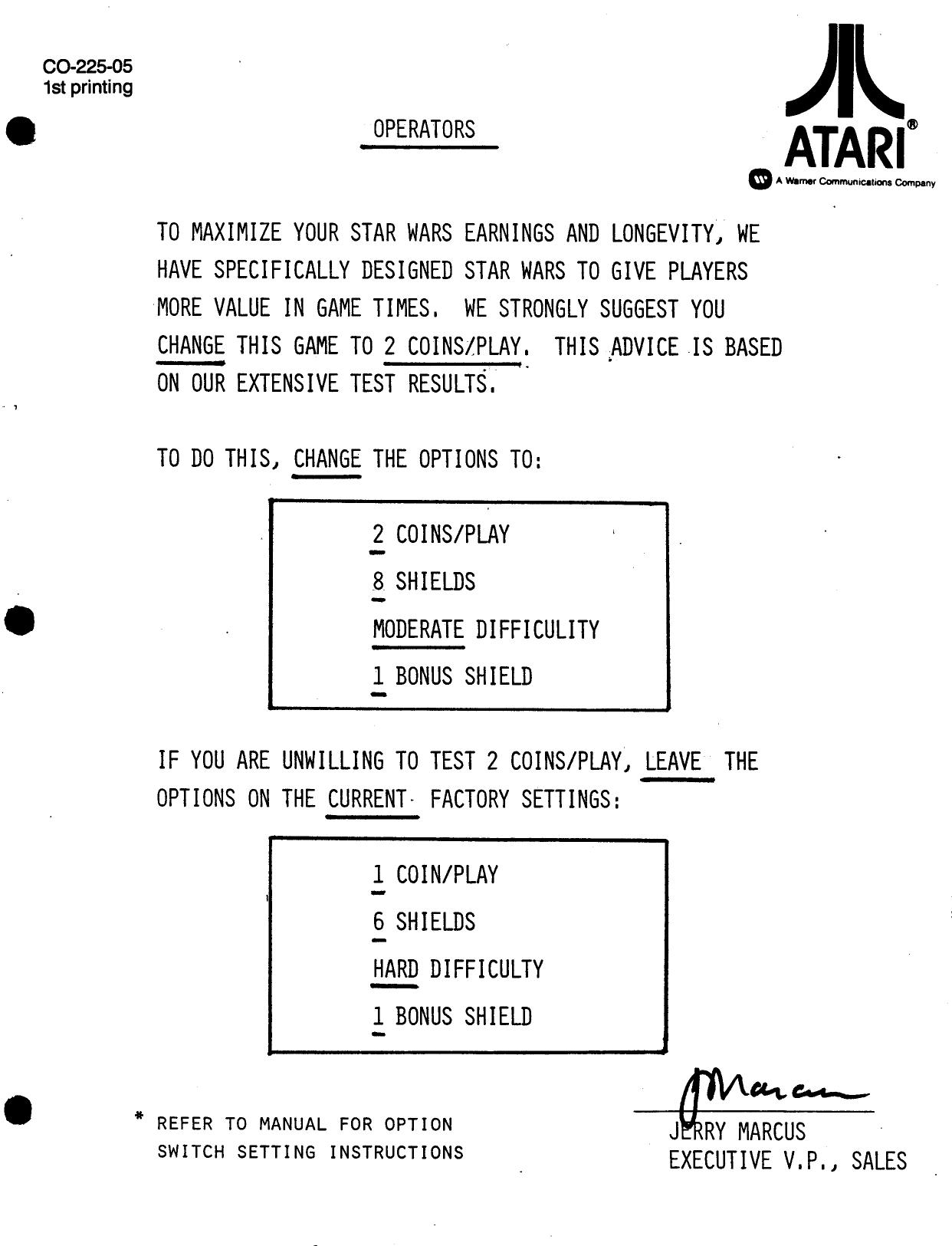 Star Wars CO-225-05 1st Printing
