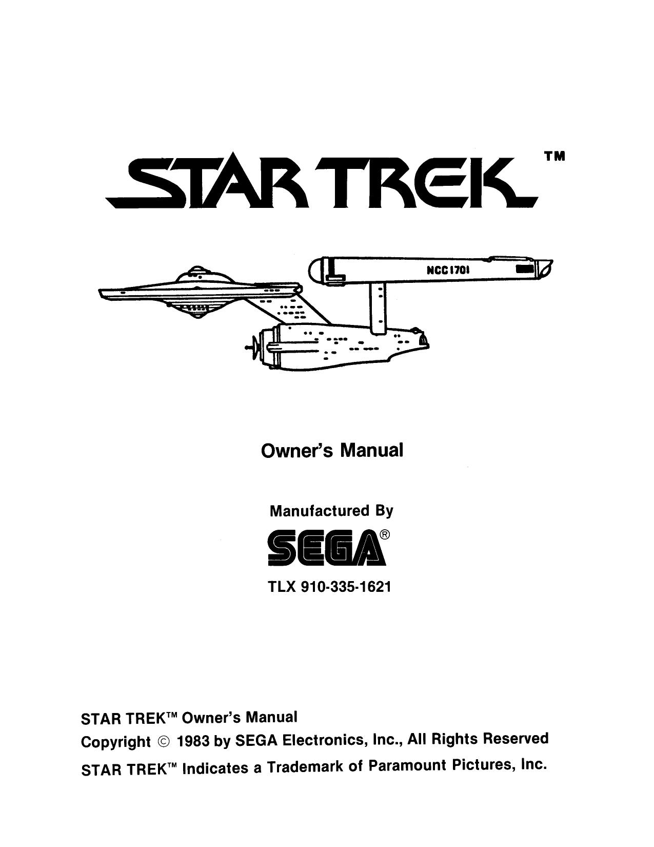 Star Trek (Owner's) (U)