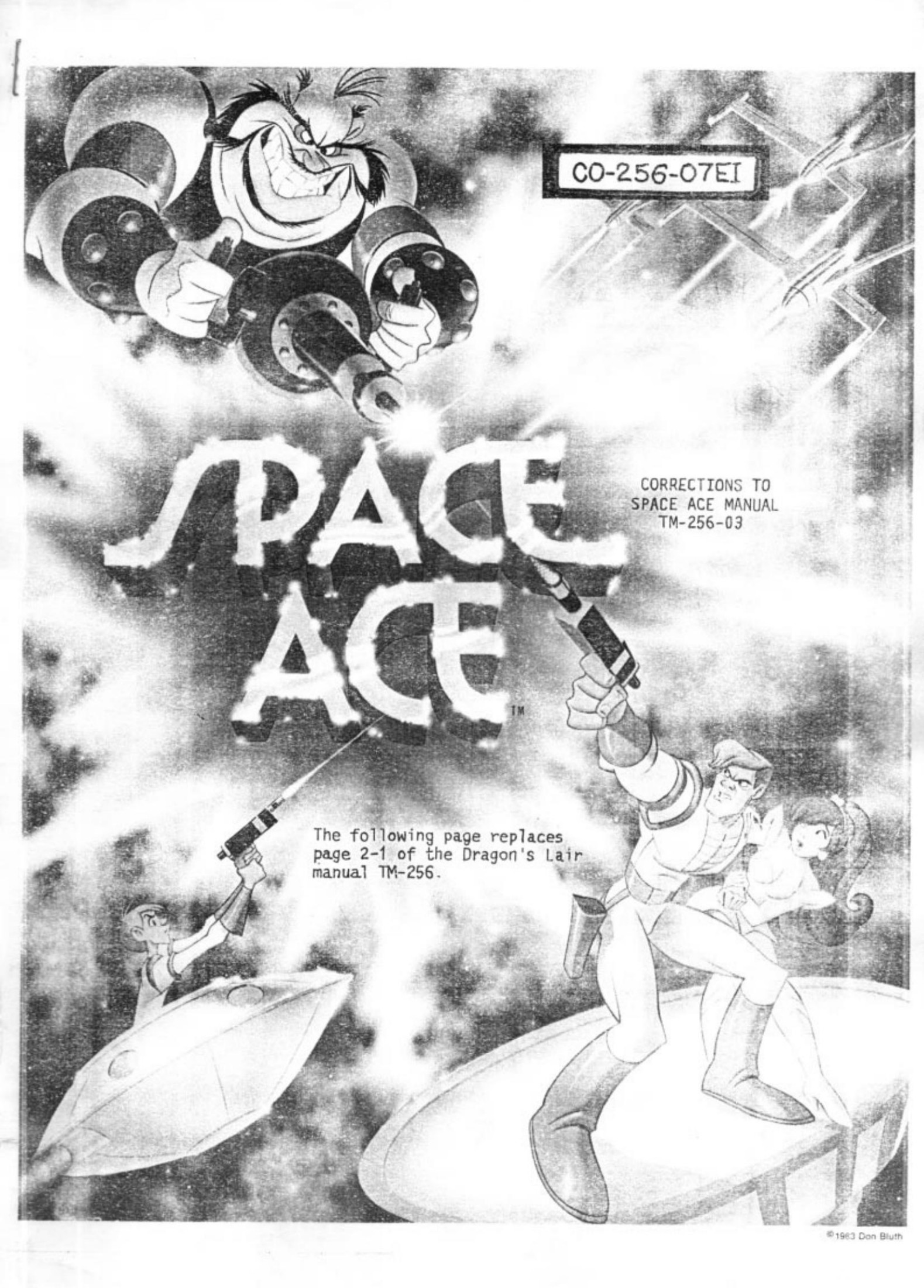 Space Ace euro manual