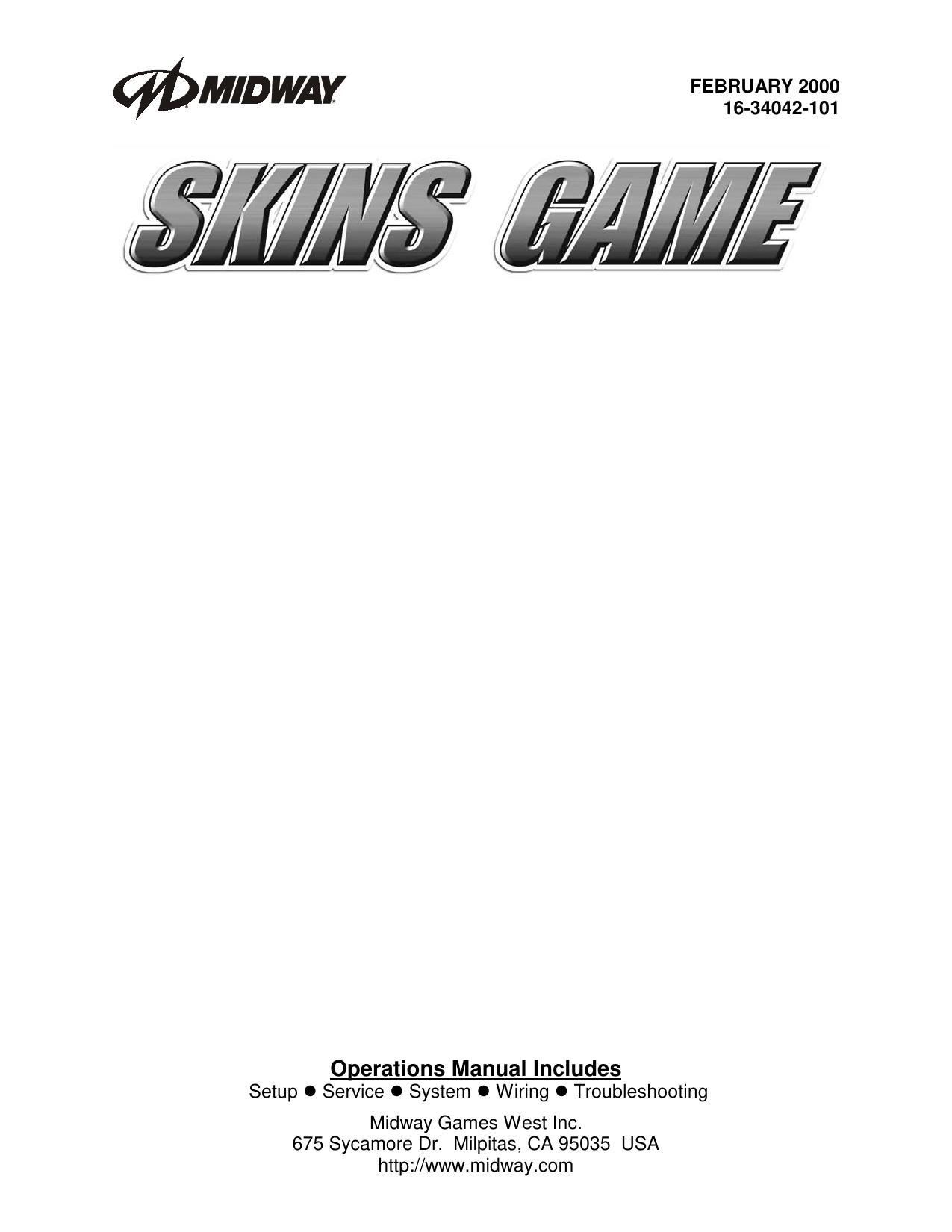 Skins Game Conversion Kit (Operations) (U)