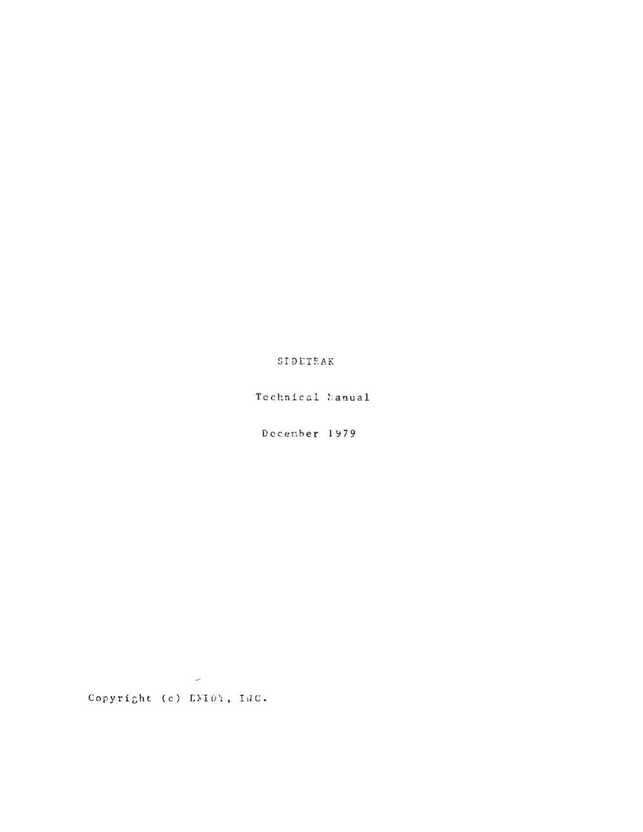 Side Trak (Technical) (U)