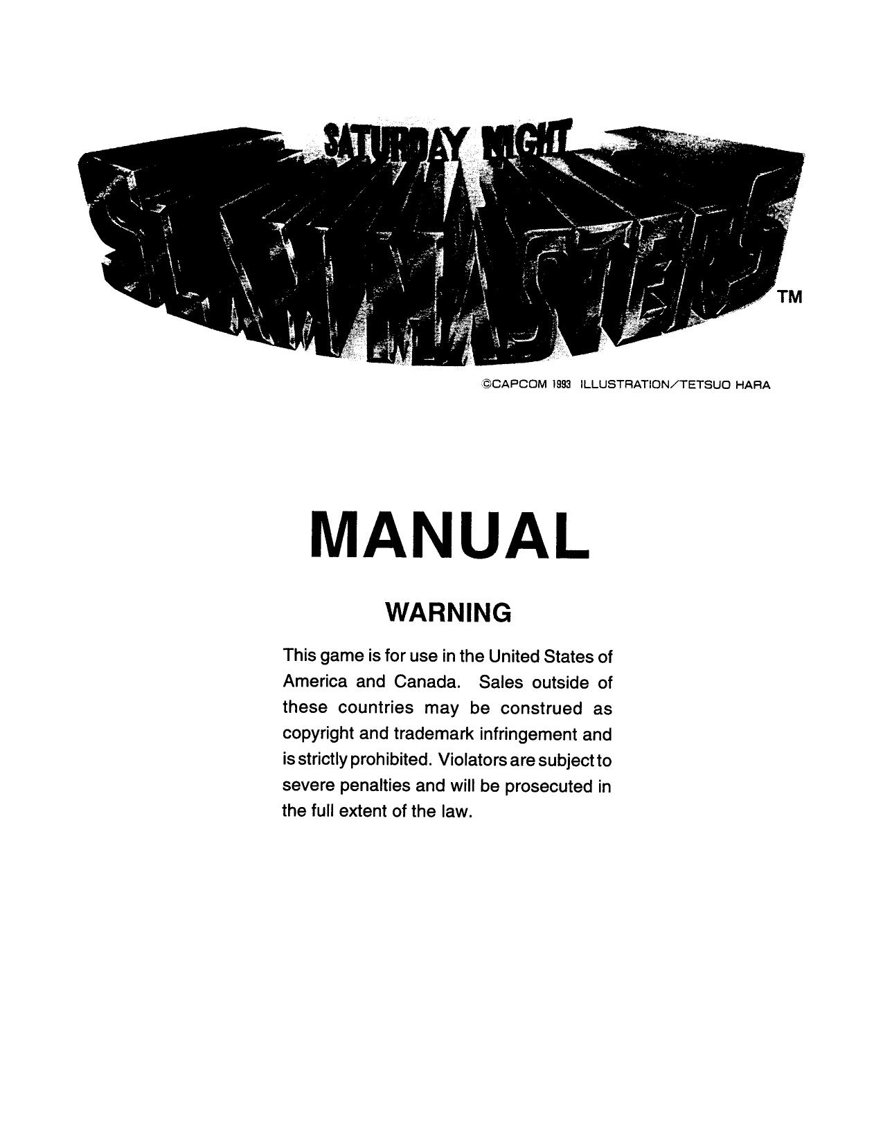 Saturday Night Slam Masters (U)