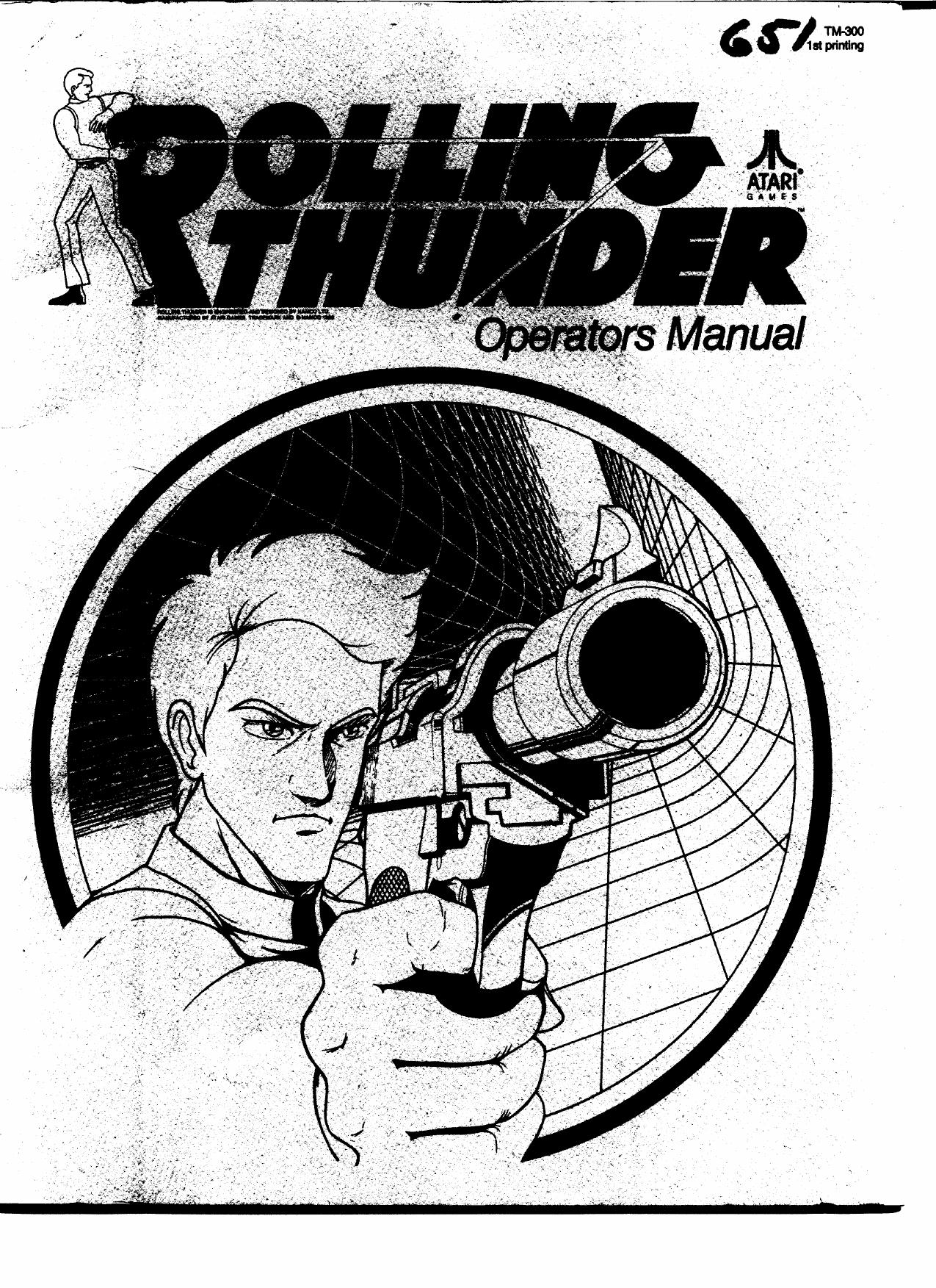Rolling Thunder (TM-300 1st Printing) (Operator's) (U)