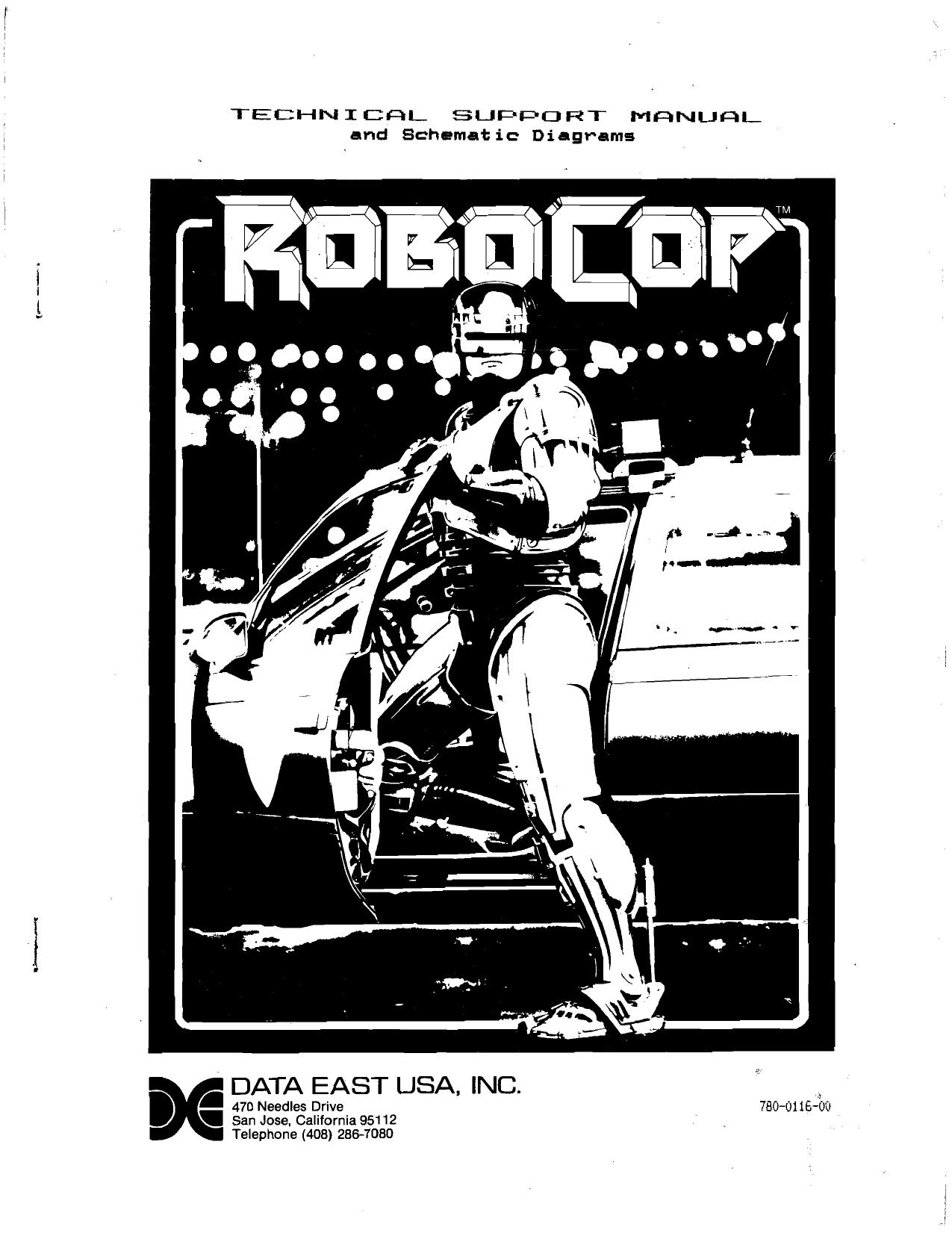 Robocop Technical Support manual