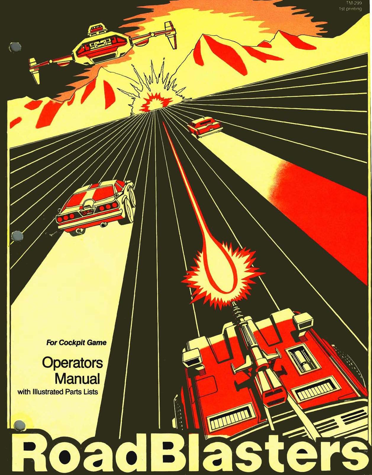 Road Blasters Cockpit TM-299 1st Printing